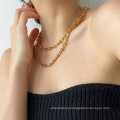 Hip-hop street shooting ins clavicle chain high sense the new simple and fashionable U-shaped necklace